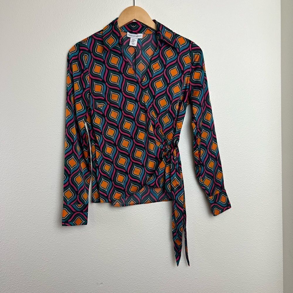 cupcakes and cachmere women Side Tie Blouse XS